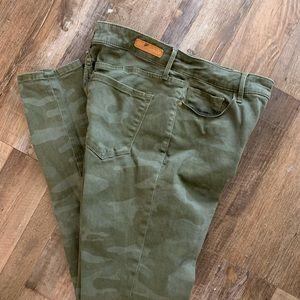 Social Standard by Sanctuary camo high rise skinny jeans
